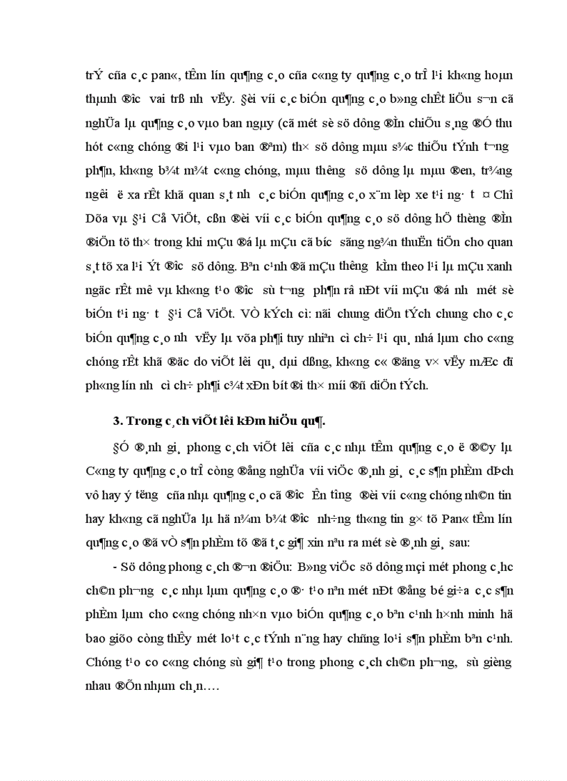image for page Thực trạng về việc thực hiện nội dung thông điệp quảng cáo bằng Panô, tấm lớn