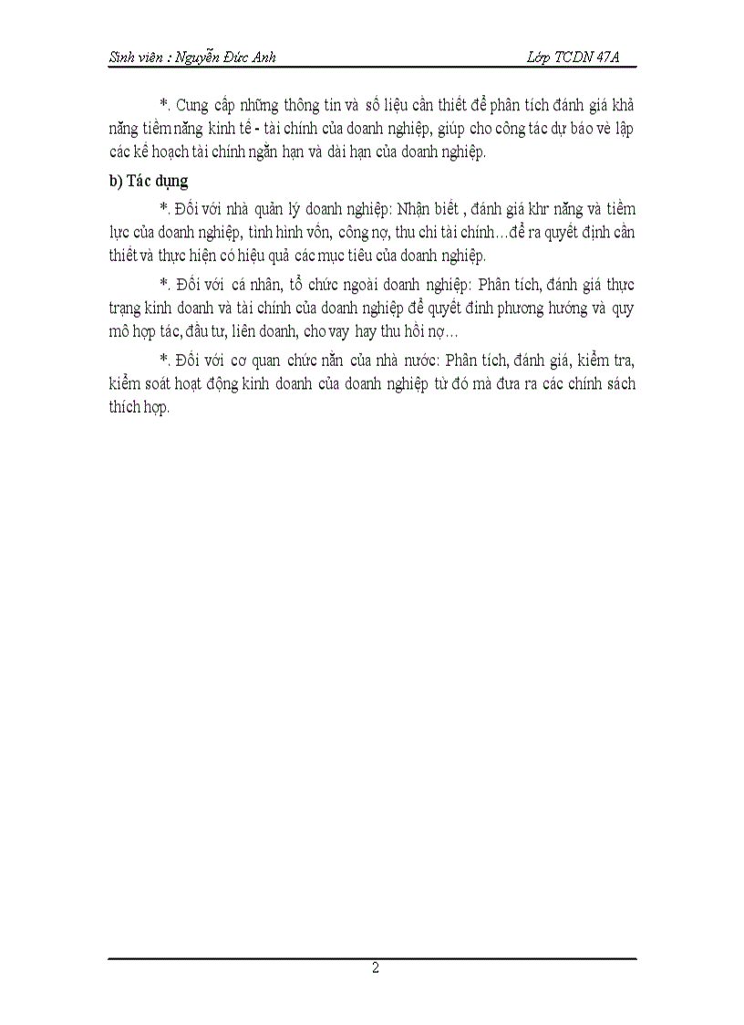 image for page TỔNG QUAN VỀ Báo cáo tài chính