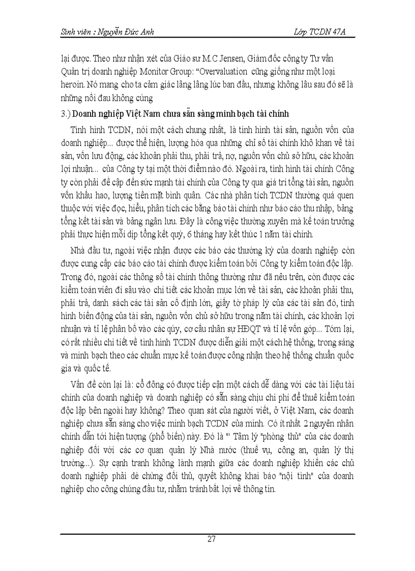 image for page TỔNG QUAN VỀ Báo cáo tài chính