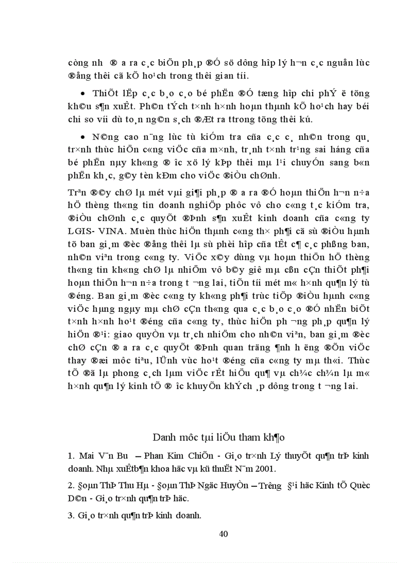 image for page Công tác kiểm tra việc thực hiện các quyết định sản xuất kinh doanh tại công ty LGIS - VINA.