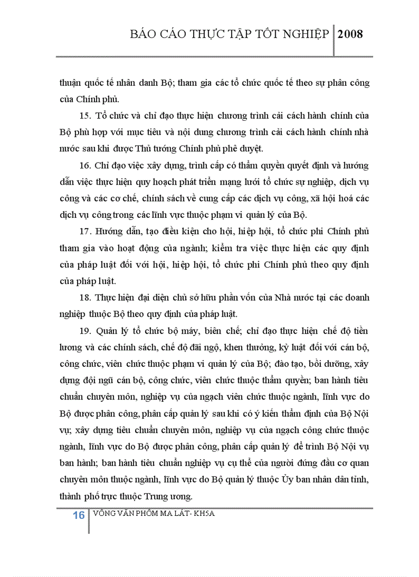 image for page Thực tập tốt nghiệp tại bộ tài nguyên và môi trường