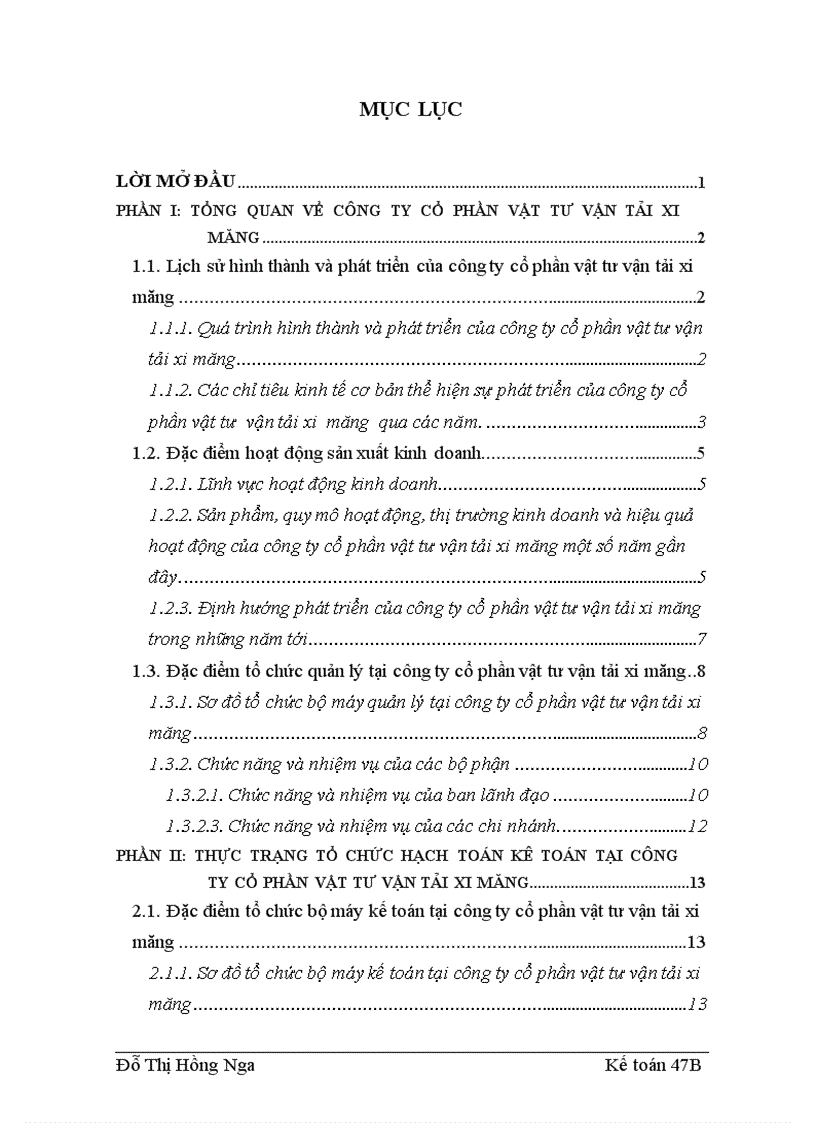 image for page Đánh giá khái quát thực trạng tổ chức hạch toán kế toán tại công ty cổ phần vật tư vận tải xi măng