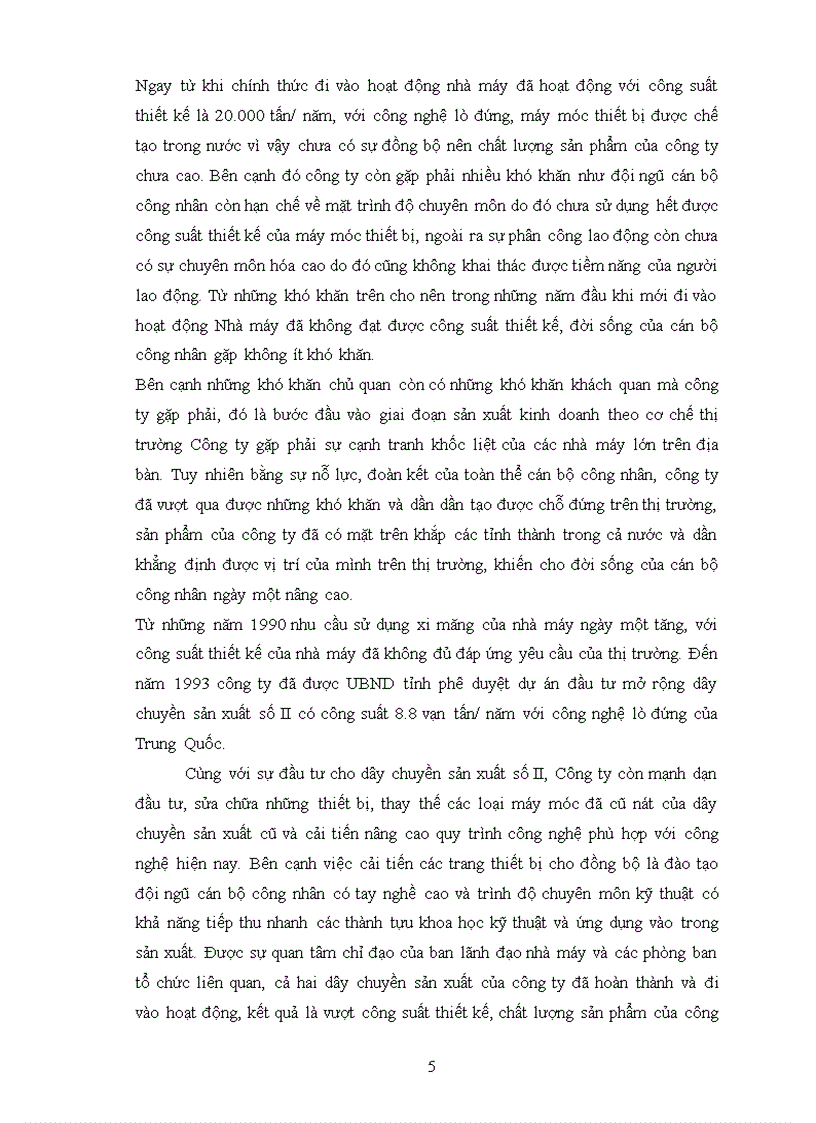 image for page Đánh giá về môi trường kinh doanh và các chiến lược của công ty cổ phần xi măng Duyên Linh.
