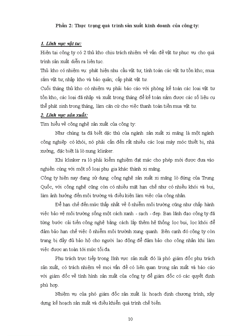 image for page Đánh giá về môi trường kinh doanh và các chiến lược của công ty cổ phần xi măng Duyên Linh.