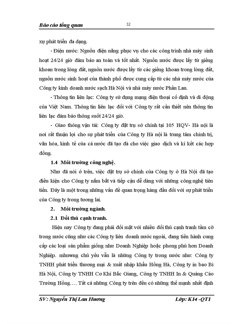 image for page Giới thiệu và thuyết minh về công nghệ sản xuất kinh doanh của công ty Cổ Phần Thuơng Mại và Xuất Nhập Khẩu Hoàng Nam