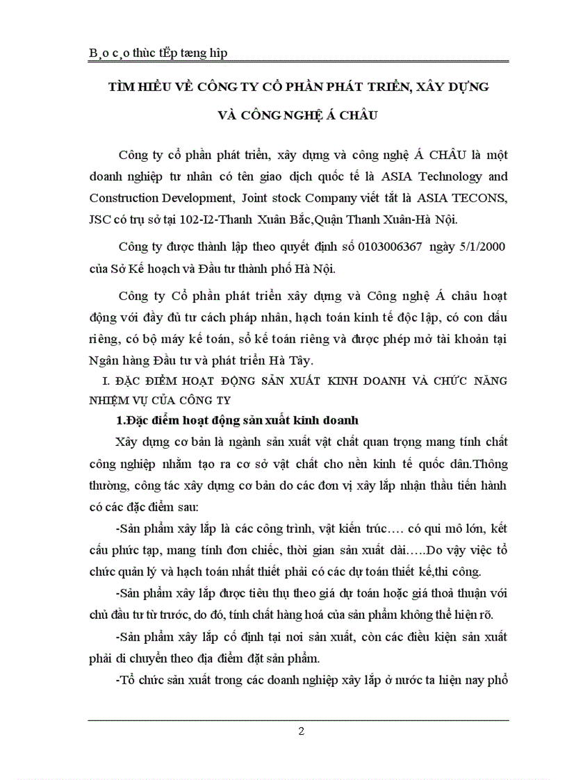 image for page Đặc điểm tổ chức bộ máy và công tác kế toán của công ty cổ phần phát triển, xây dựng và công nghệ á châu