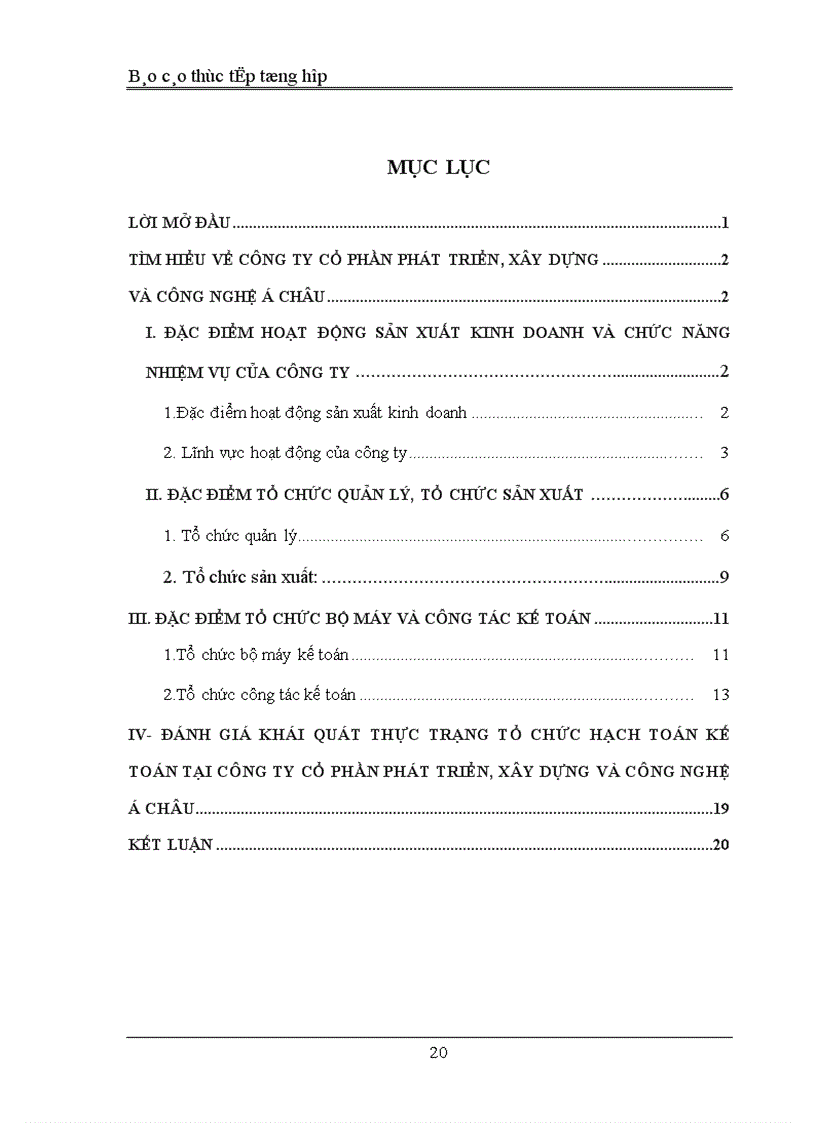 image for page Đặc điểm tổ chức bộ máy và công tác kế toán của công ty cổ phần phát triển, xây dựng và công nghệ á châu