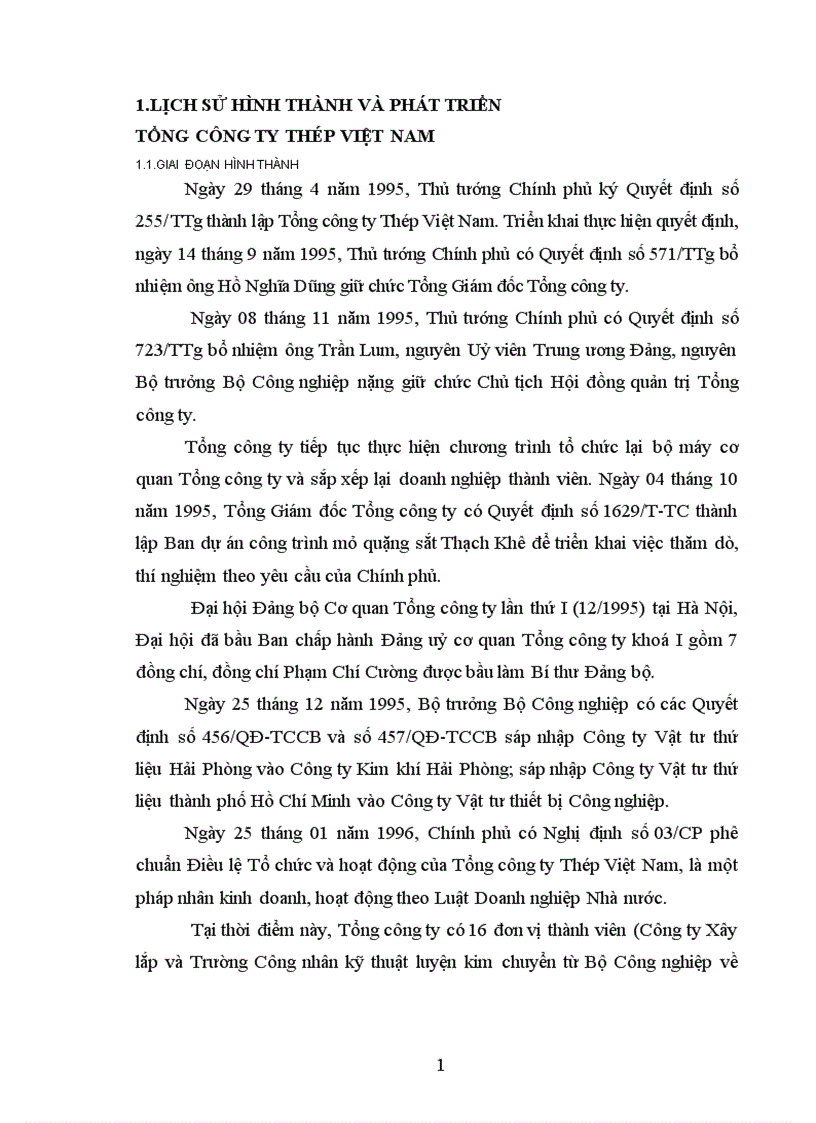 image for page Các lĩnh vực hoạt động chủ yếu tổng công ty thép Việt Nam