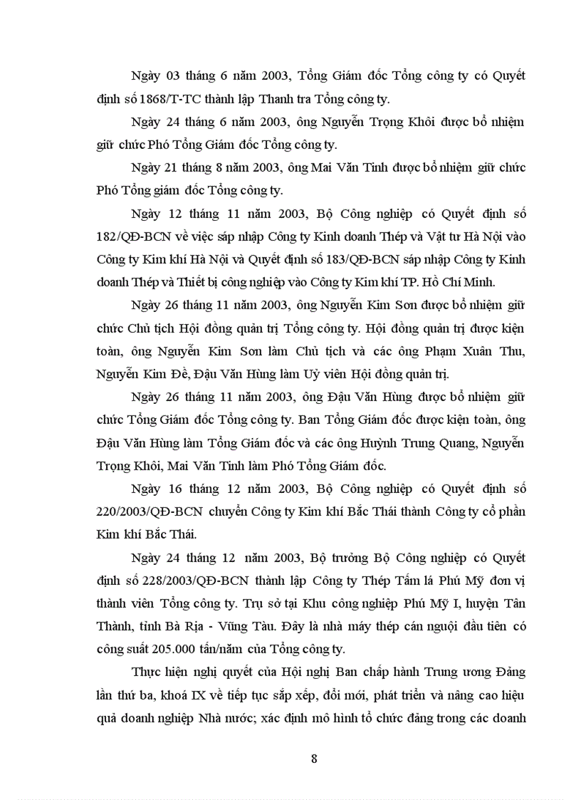 image for page Các lĩnh vực hoạt động chủ yếu tổng công ty thép Việt Nam