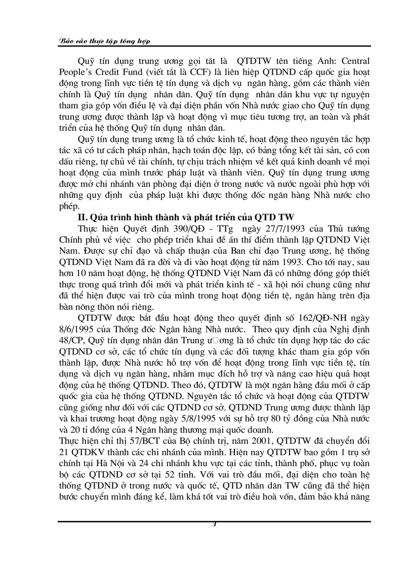 image for page Thực trạng ứng dụng tin học tại Quỹ tín dụng Nhân dân Trung ương