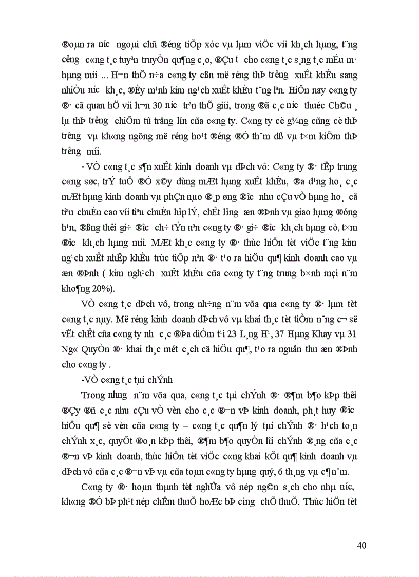 image for page Thực trạng về hoạt động xuất khẩu hàng thủ công mỹ nghệ của công ty TNHH Văn Minh