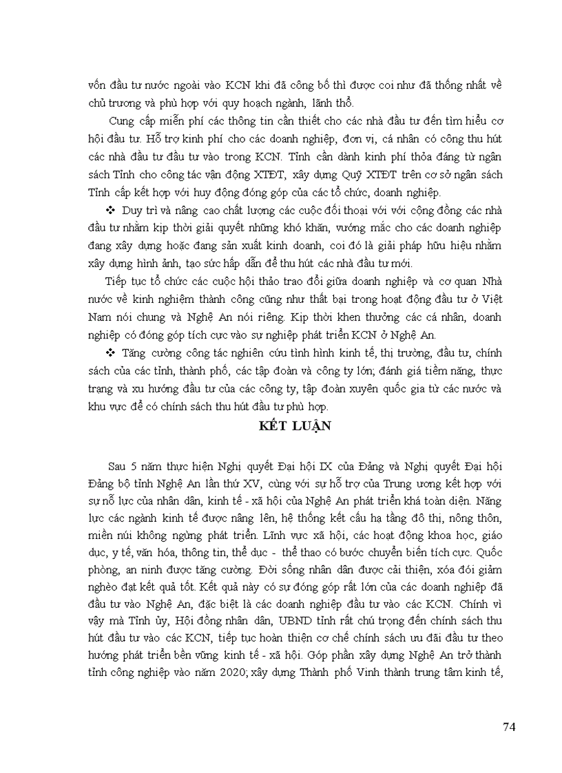 image for page Thực trạng thu hút đầu tư vào các khu công nghiệp ở tỉnh nghệ an thời gian qua