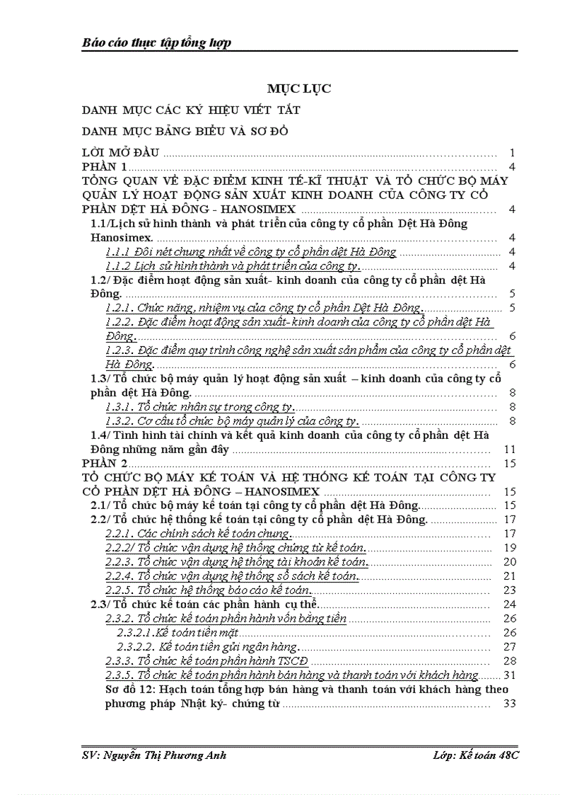 image for page Tổ chức bộ máy kế toán và hệ thống kế toán tại công ty cổ phần dệt hà đông – hanosimex