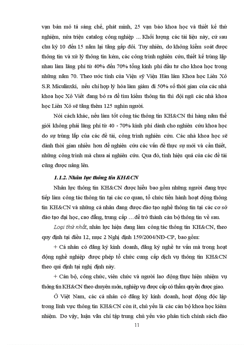 image for page Đánh giá thực trạng nhân lực thông tin trong các cơ quan thông tin KH&CN thuộc Hệ thống thông tin KH&CN Quốc gia