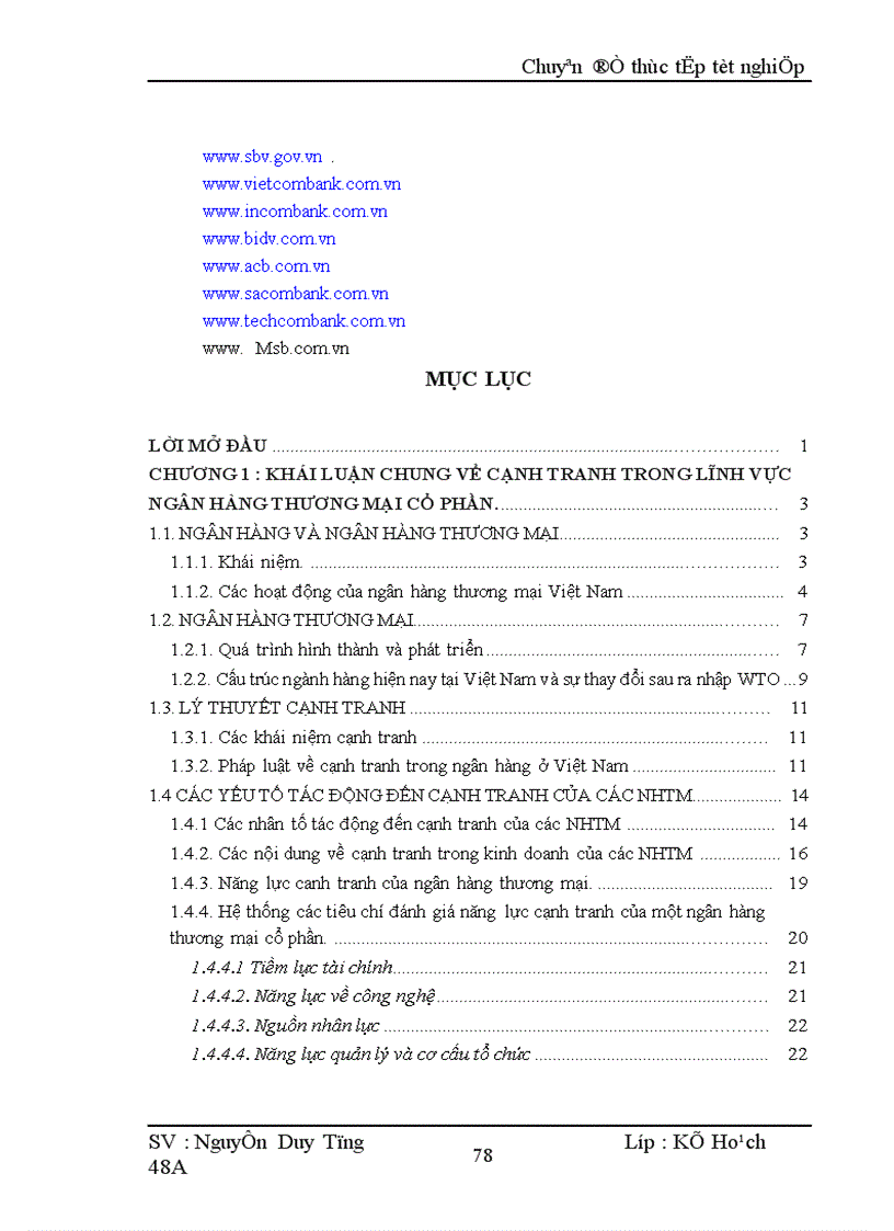 image for page Giải pháp nâng cao năng lực cạnh tranh của ngân hàng thương mại cổ phần Hàng Hải Việt Nam trong điều kiện hội nhập tổ chức Giải pháp nâng cao năng lực cạnh tranh của ngân hàng Hàng Hải Việt Nam trong điều kiện hội nhập tổ chức kinh tế thế giới ( WTO)