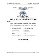 Kiểm toán chu trình bán hàng - thu tiền do Công ty TNHH Kiểm toán Nhân Việt thực hiện