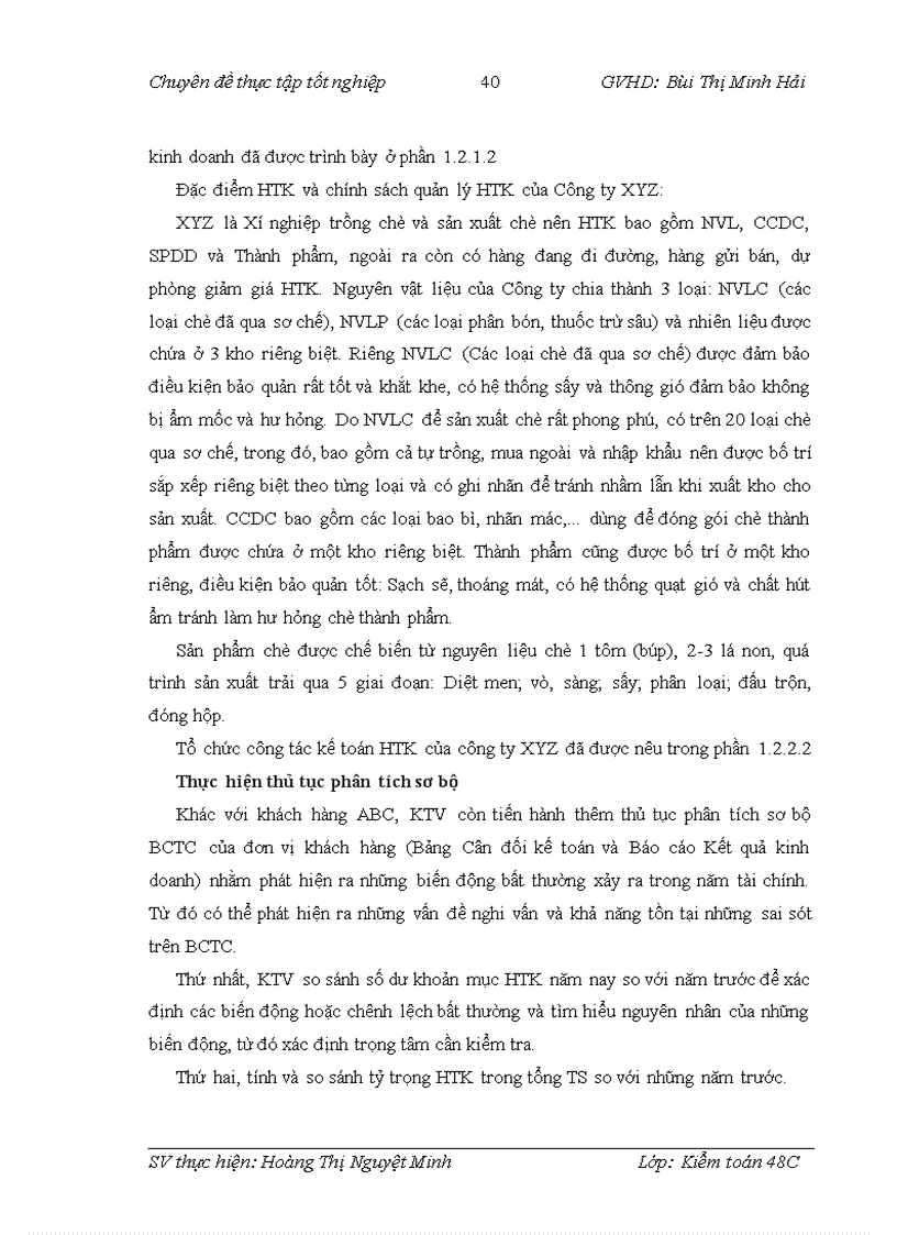 image for page Nhận xét và các giải pháp hoàn thiện kiểm toán khoản mục hàng tồn kho trong quy trình kiểm toán Báo cáo tài chính do Công ty TNHH Kiểm toán ASC