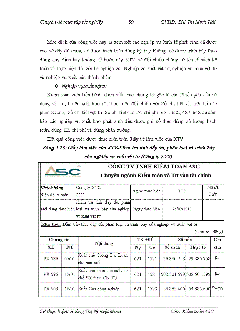 image for page Nhận xét và các giải pháp hoàn thiện kiểm toán khoản mục hàng tồn kho trong quy trình kiểm toán Báo cáo tài chính do Công ty TNHH Kiểm toán ASC