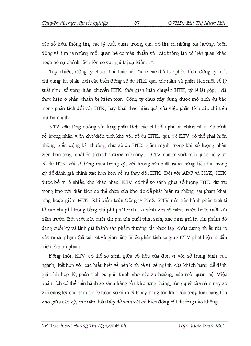 image for page Nhận xét và các giải pháp hoàn thiện kiểm toán khoản mục hàng tồn kho trong quy trình kiểm toán Báo cáo tài chính do Công ty TNHH Kiểm toán ASC