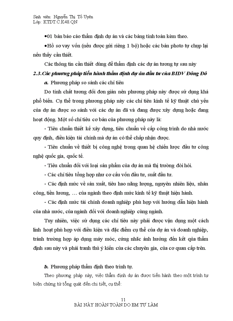 image for page Giải pháp nâng cao chất lượng thẩm định dự án đầu tư vào doanh nghiệp lớn tại chi nhánh BIDV ĐÔNG ĐÔ