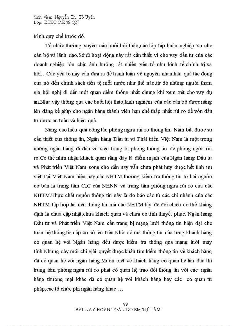 image for page Giải pháp nâng cao chất lượng thẩm định dự án đầu tư vào doanh nghiệp lớn tại chi nhánh BIDV ĐÔNG ĐÔ