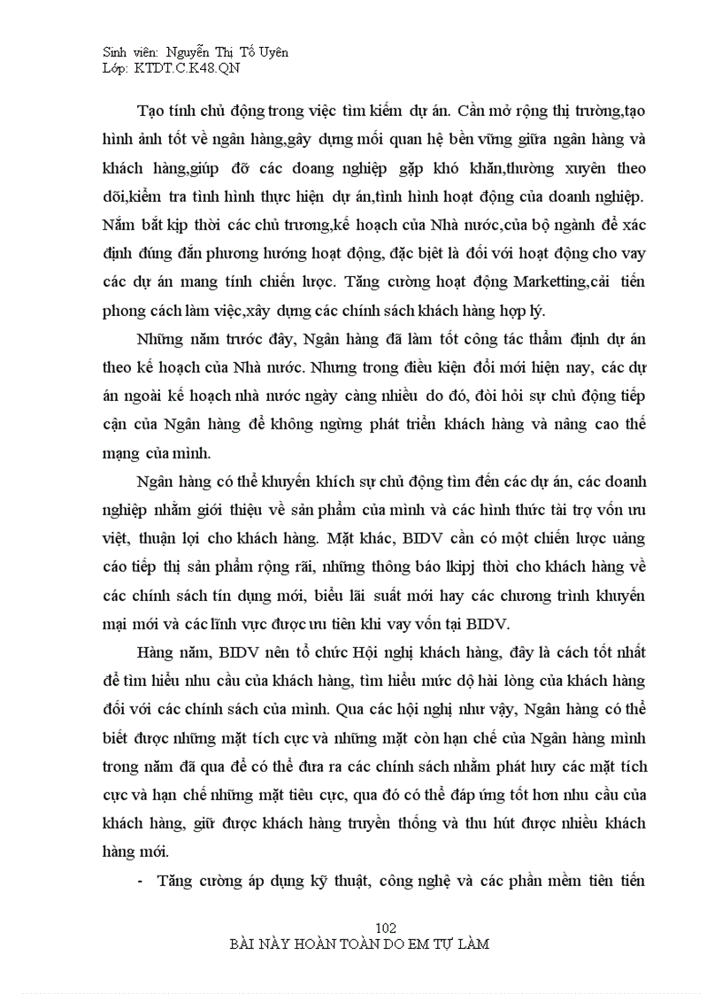 image for page Giải pháp nâng cao chất lượng thẩm định dự án đầu tư vào doanh nghiệp lớn tại chi nhánh BIDV ĐÔNG ĐÔ
