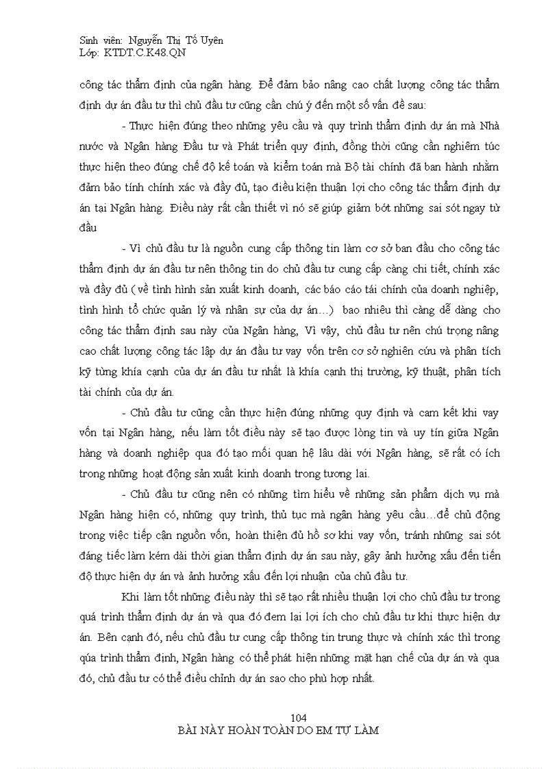 image for page Giải pháp nâng cao chất lượng thẩm định dự án đầu tư vào doanh nghiệp lớn tại chi nhánh BIDV ĐÔNG ĐÔ