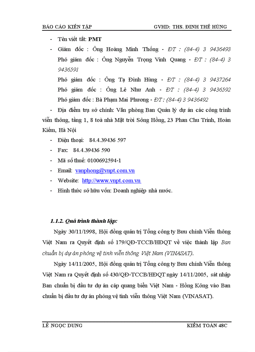 image for page Thực trạng tổ chức công tác kế toán tại Ban Quản lý dự án các công trình viễn thông.