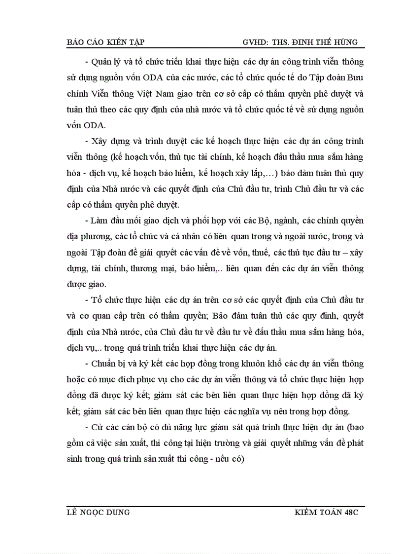 image for page Thực trạng tổ chức công tác kế toán tại Ban Quản lý dự án các công trình viễn thông.