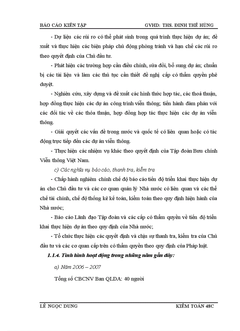 image for page Thực trạng tổ chức công tác kế toán tại Ban Quản lý dự án các công trình viễn thông.
