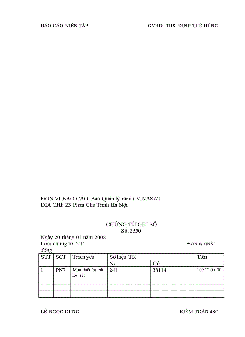 image for page Thực trạng tổ chức công tác kế toán tại Ban Quản lý dự án các công trình viễn thông.