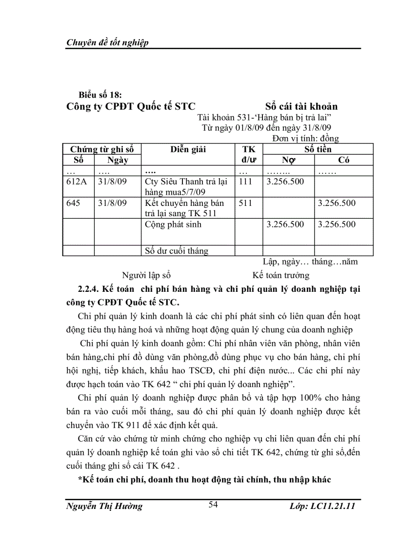 image for page Tổ chức công tác kế toán bán hàng và xác định kết quả kinh doanh tại công ty cổ phần đầu tư quốc tế STC