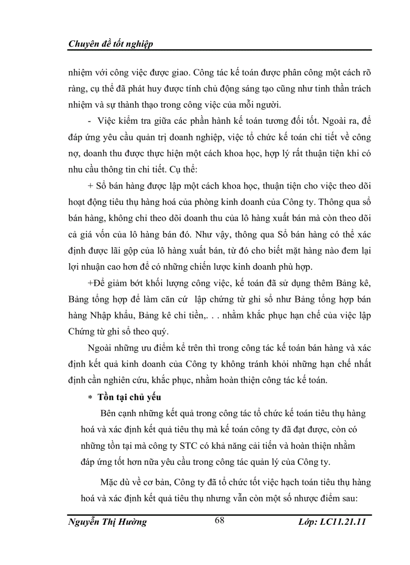 image for page Tổ chức công tác kế toán bán hàng và xác định kết quả kinh doanh tại công ty cổ phần đầu tư quốc tế STC