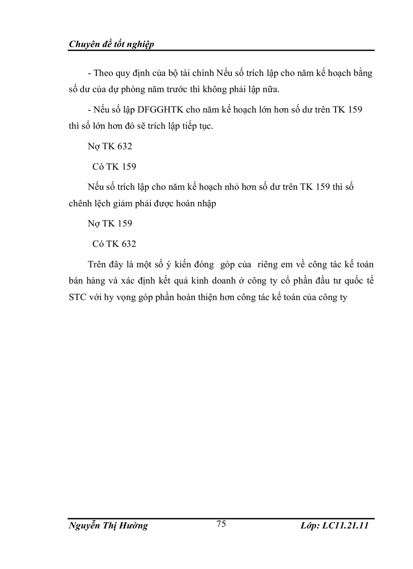 image for page Tổ chức công tác kế toán bán hàng và xác định kết quả kinh doanh tại công ty cổ phần đầu tư quốc tế STC