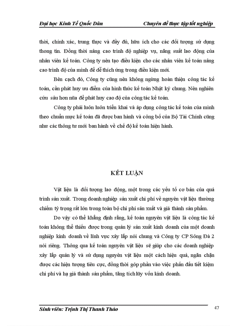 image for page Hoàn thiện kế toán nguyên vật liệu tại Công ty CP Sông Đà 2