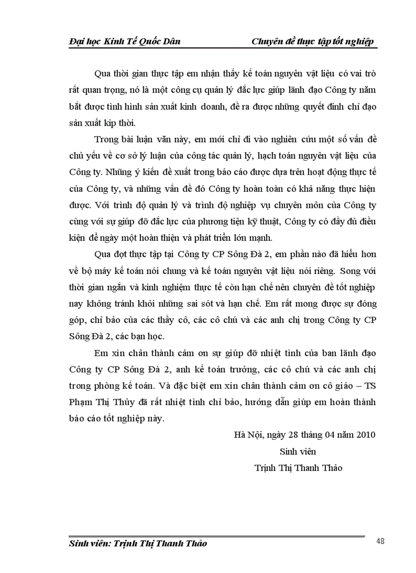 image for page Hoàn thiện kế toán nguyên vật liệu tại Công ty CP Sông Đà 2