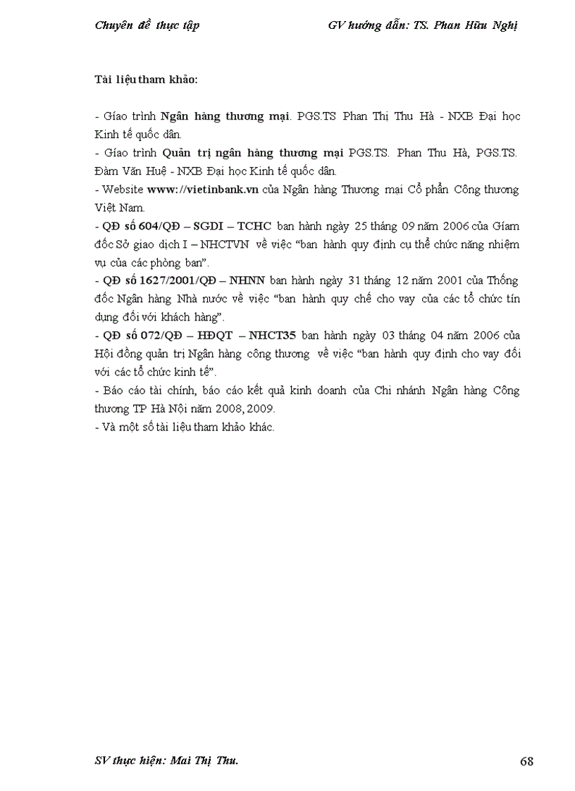 image for page Nâng cao chất lượng tín dụng đối với doanh nghiệp vừa và nhỏ tại Ngân hàng Thương mại Cổ phần Công thương Việt Nam - Chi nhánh Hà Nội.