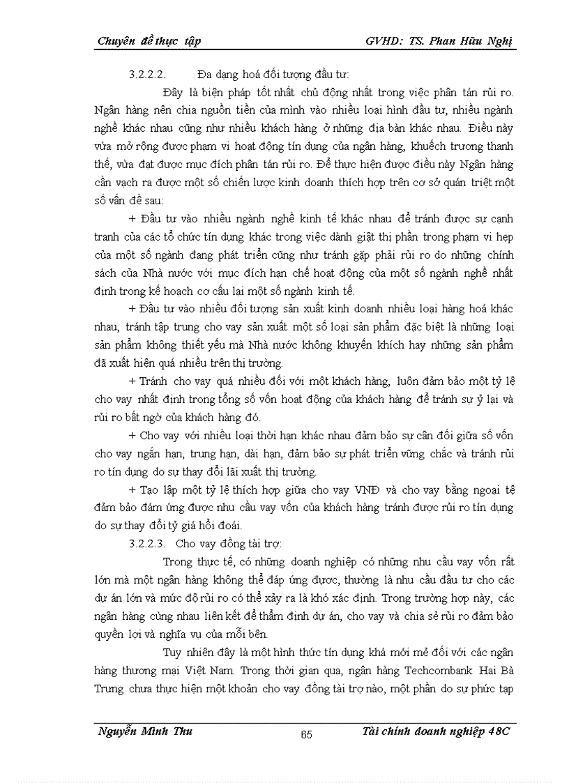 image for page Quản lý rủi ro tín dụng đối với các doanh nghiệp vừa và nhỏ tại Ngân hàng Kỹ thương Việt Nam chi nhánh Hai Bà Trưng