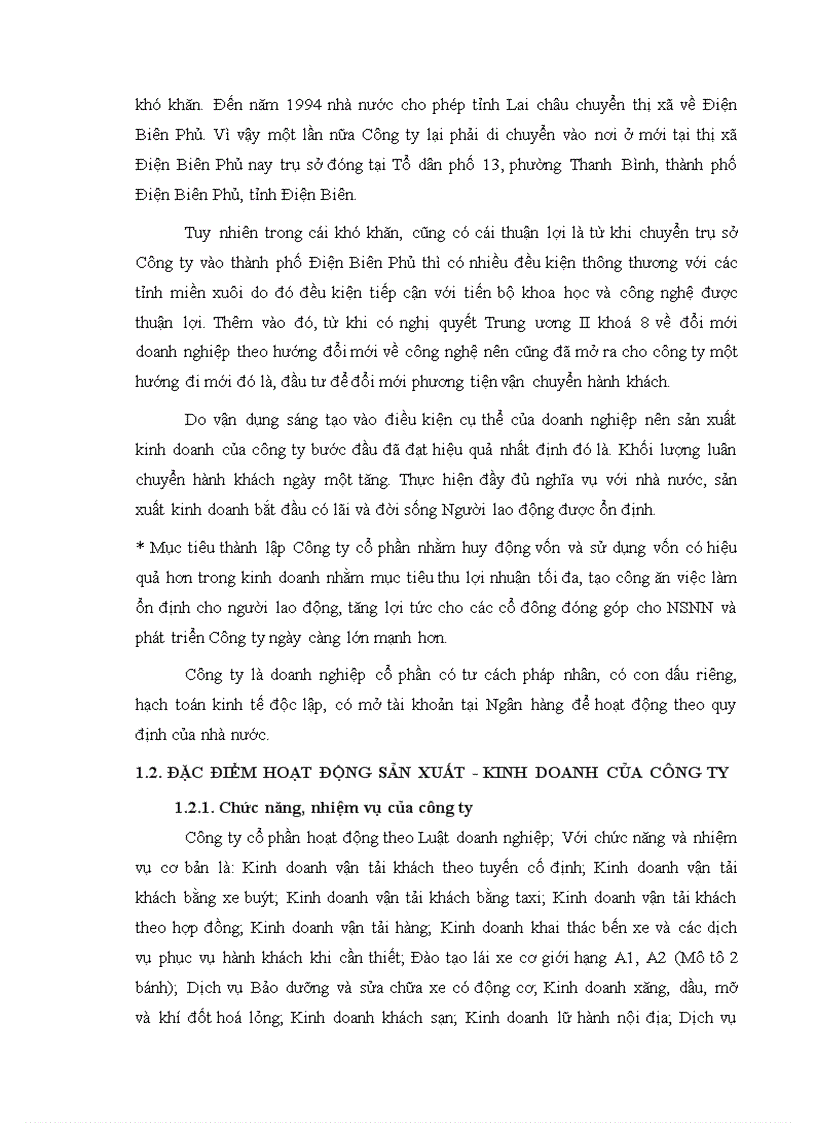 image for page Báo cáo thực tập: Tổ chức bộ máy kế toán và hệ thống kế toán tại công ty cổ phần vận tải ô tô Điện Biên