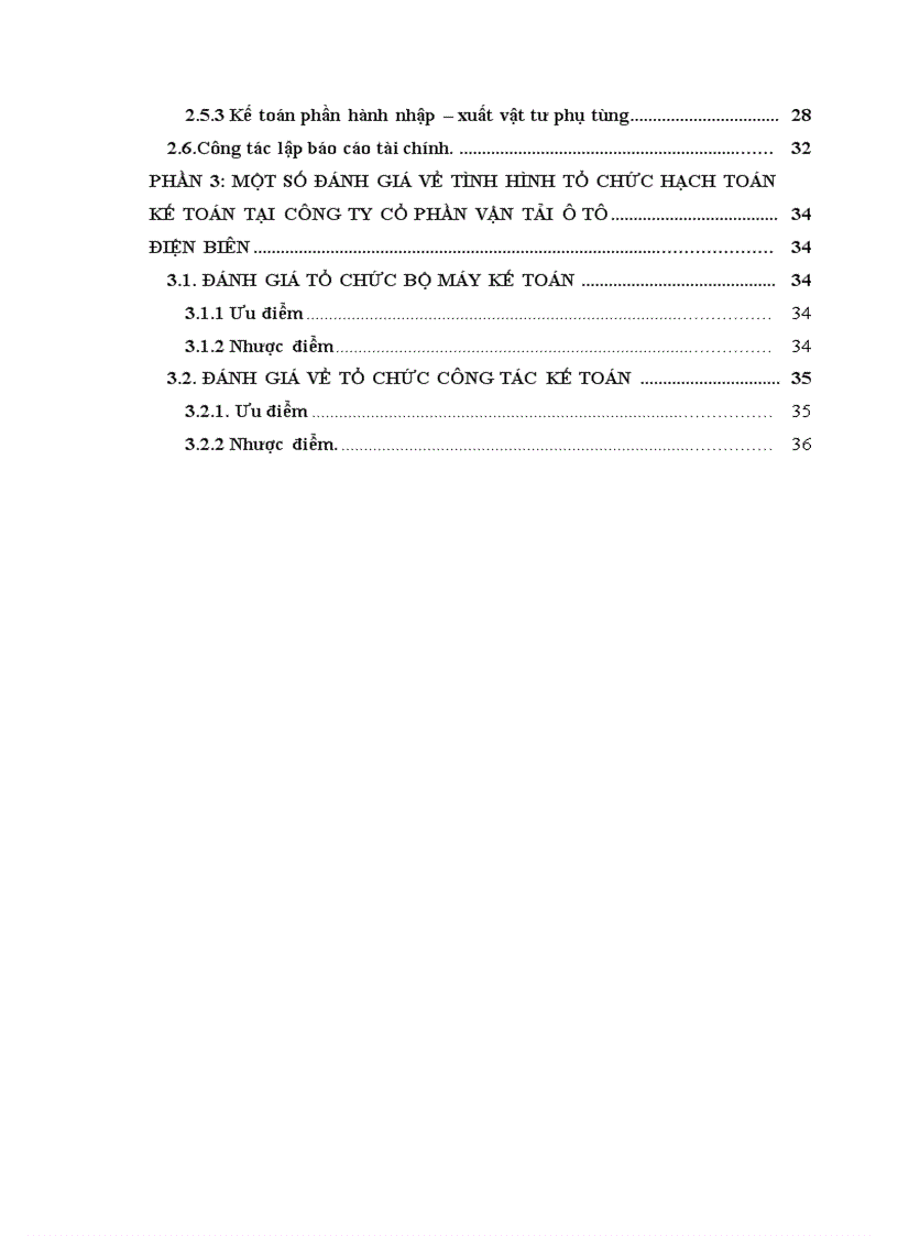 image for page Báo cáo thực tập: Tổ chức bộ máy kế toán và hệ thống kế toán tại công ty cổ phần vận tải ô tô Điện Biên