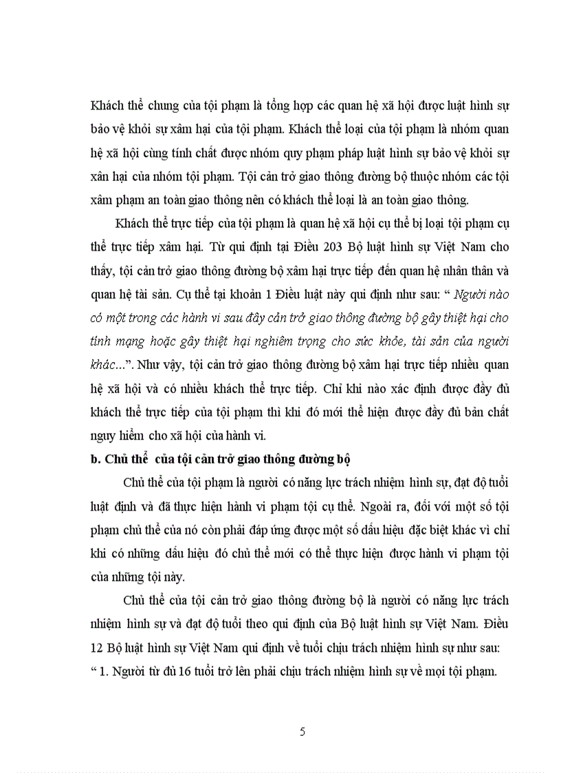 image for page Tội cản trở giao thông đường bộ, lý luận và thực tiễn