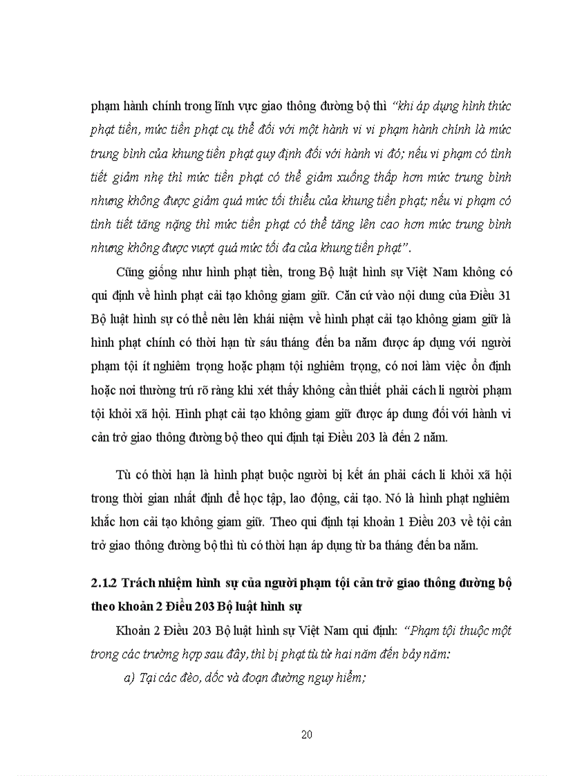 image for page Tội cản trở giao thông đường bộ, lý luận và thực tiễn