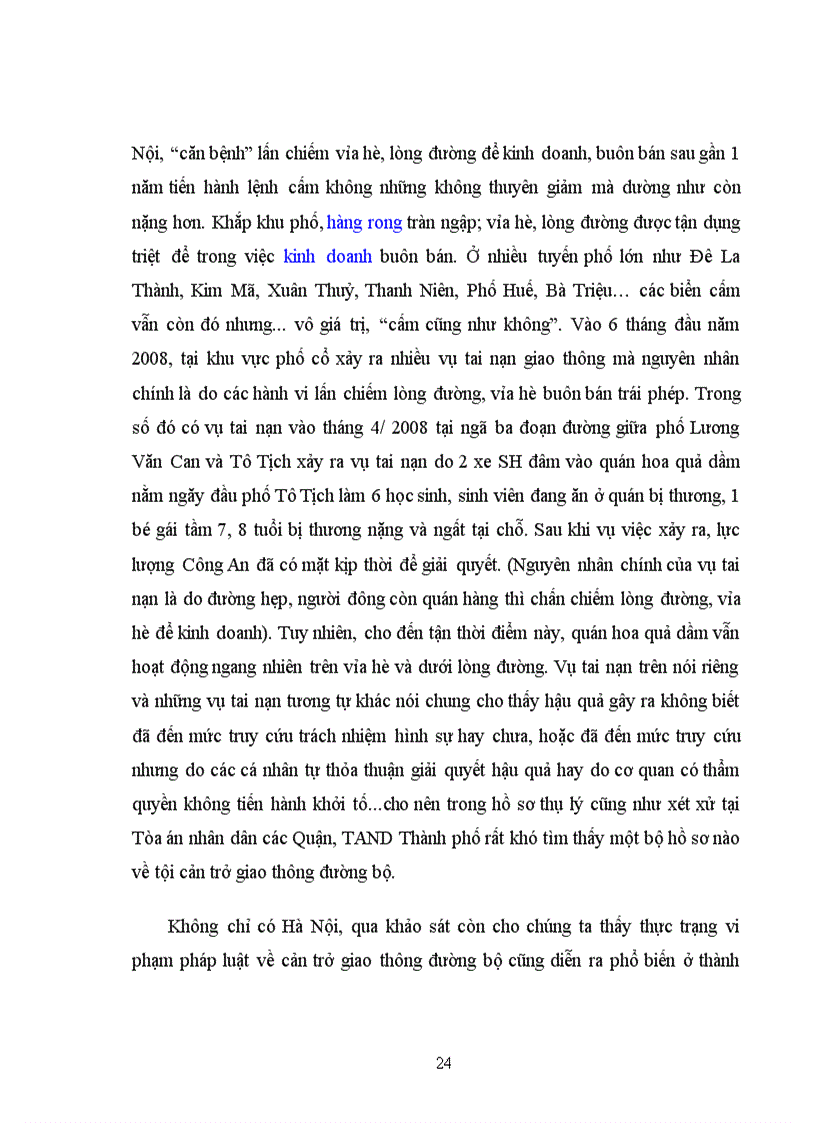 image for page Tội cản trở giao thông đường bộ, lý luận và thực tiễn