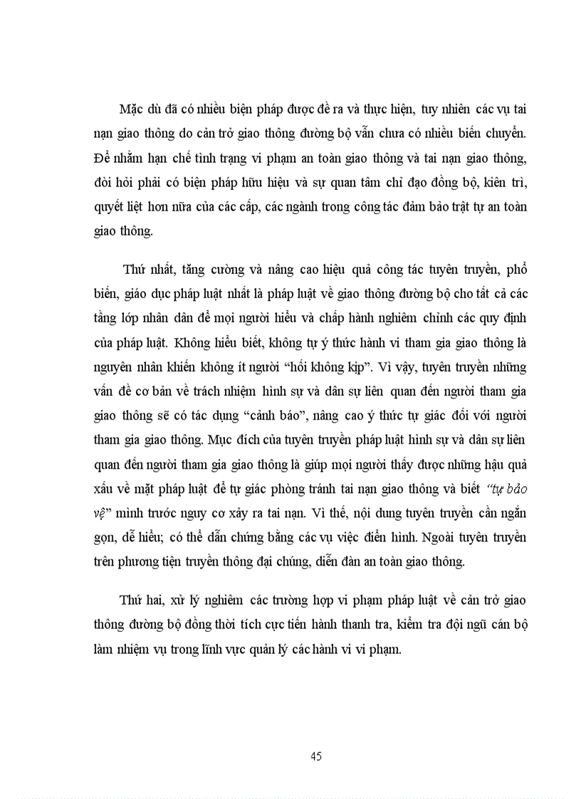 image for page Tội cản trở giao thông đường bộ, lý luận và thực tiễn