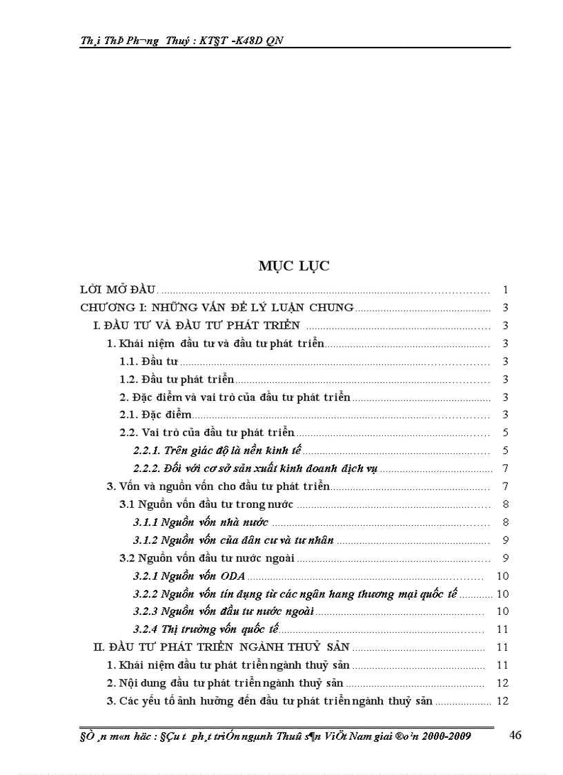 image for page Đầu tư phát triển ngành Thuỷ sản Việt Nam giai đoạn 2000-2009