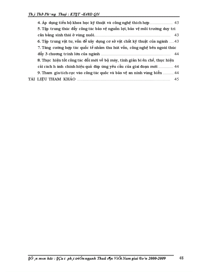 image for page Đầu tư phát triển ngành Thuỷ sản Việt Nam giai đoạn 2000-2009