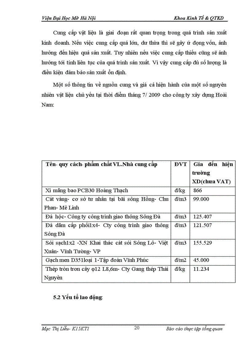 image for page Báo cáo thực tập tại công ty cổ phần đầu tư xây dựng Hoài Nam