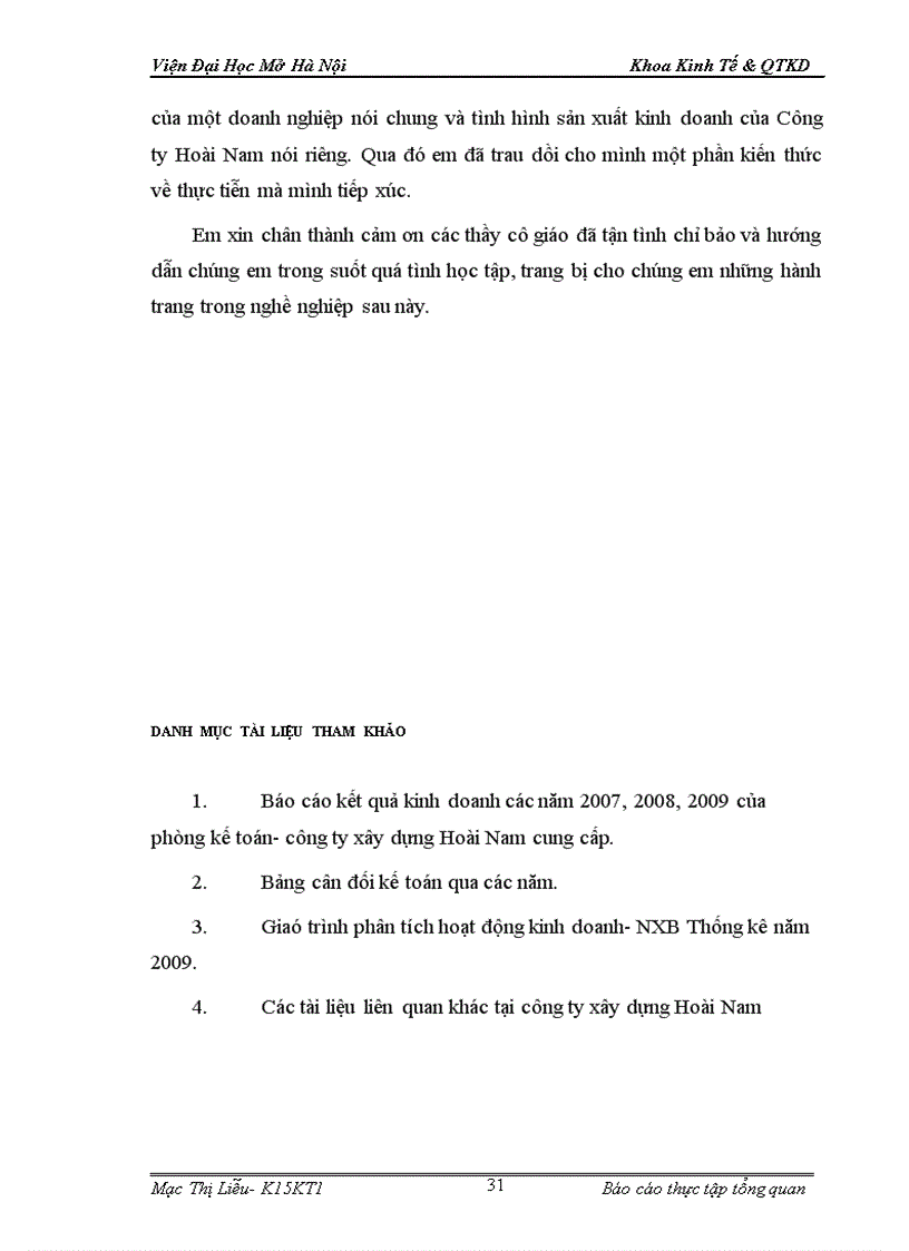 image for page Báo cáo thực tập tại công ty cổ phần đầu tư xây dựng Hoài Nam