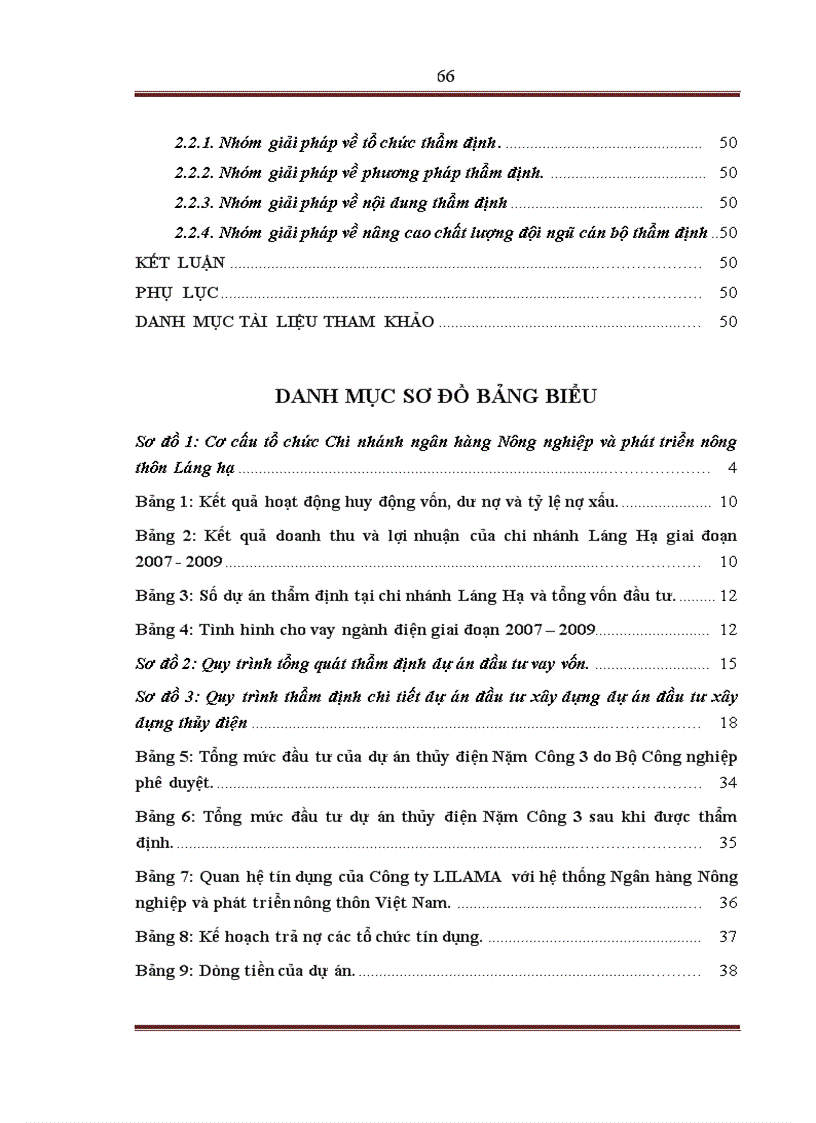 image for page Hoàn thiện công tác thẩm định dự án đầu tư xây dựng thủy điện tại ngân hàng Nông nghiệp và phát triển nông thôn – chi nhánh Láng Hạ