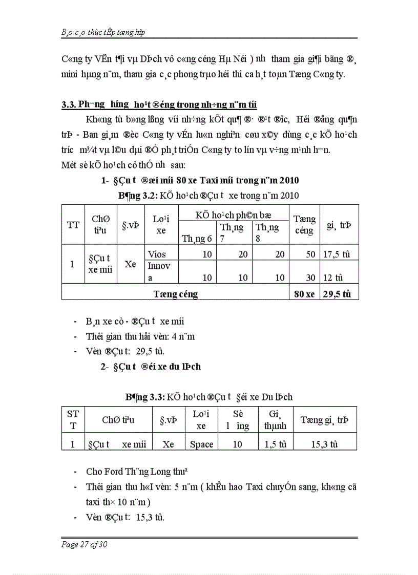 image for page Báo cáo thực tập tổng hợp tại Công ty Cổ phần Taxi Hà Nội